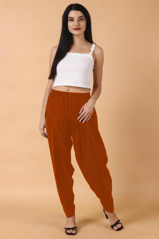 Rust Woollen Cashmilon Salwar