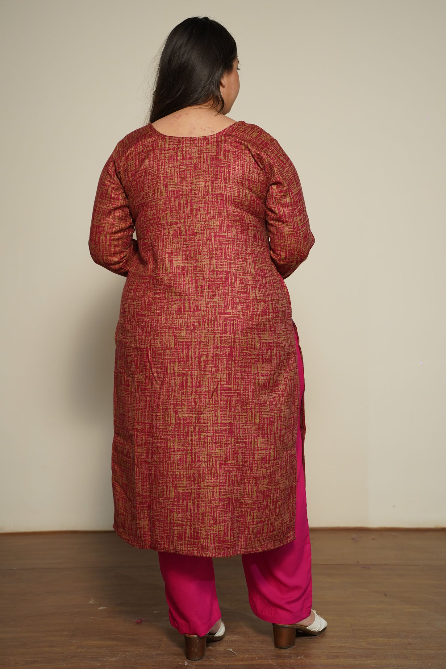 Rustic Rose Woollen Kurta