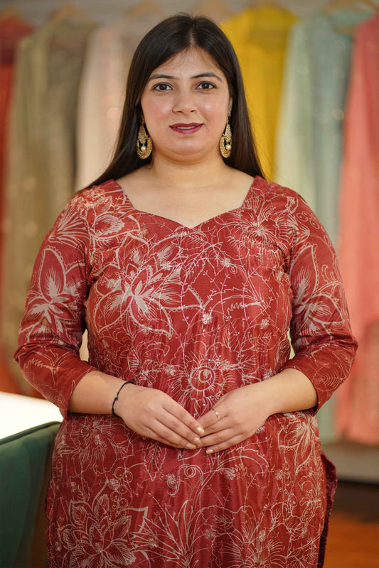 Shaahi Mehek Floral Suit Set