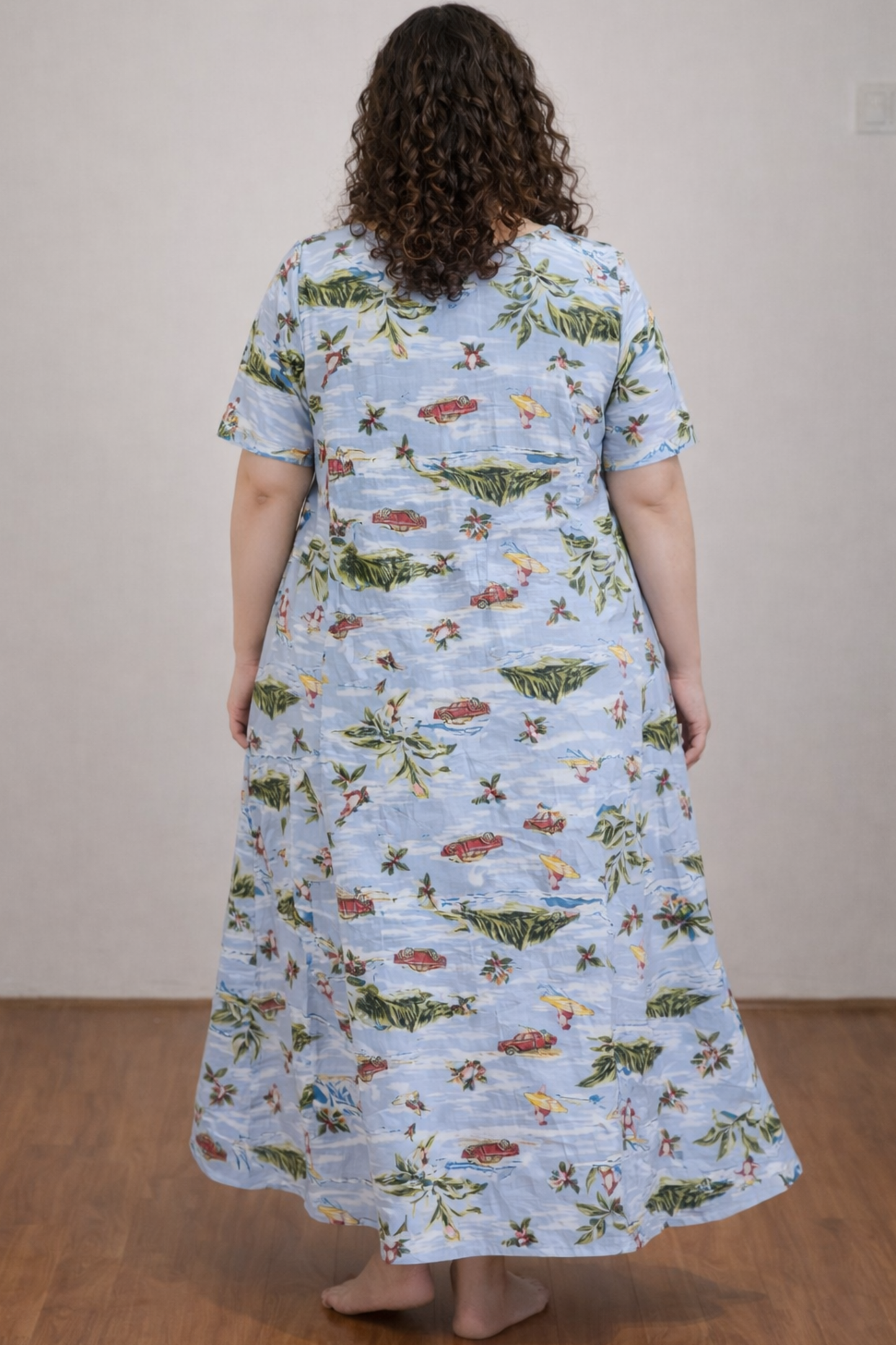 Sky Escape Rayon Night Gown