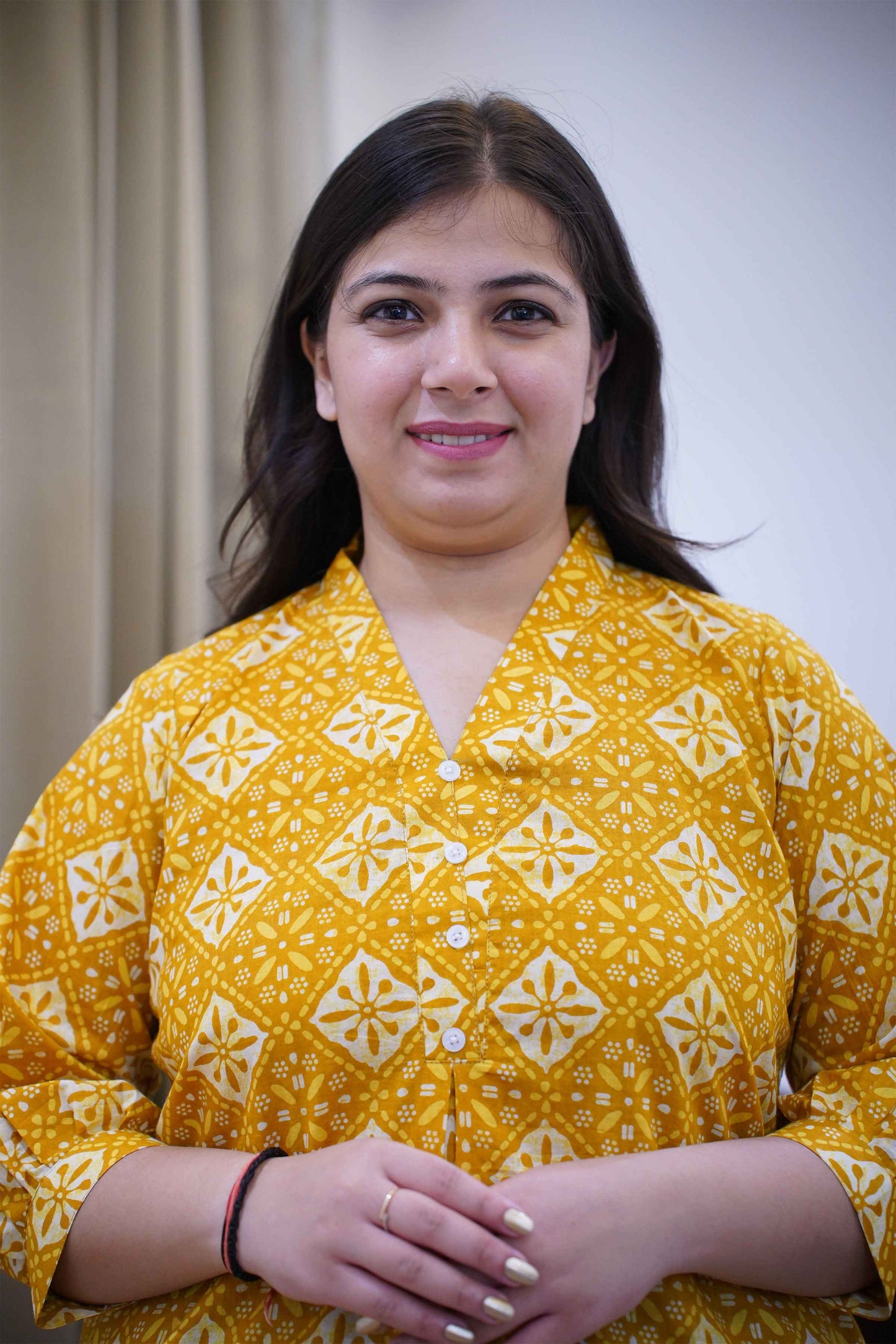 Sunny Day Block Printed Cotton Kurta