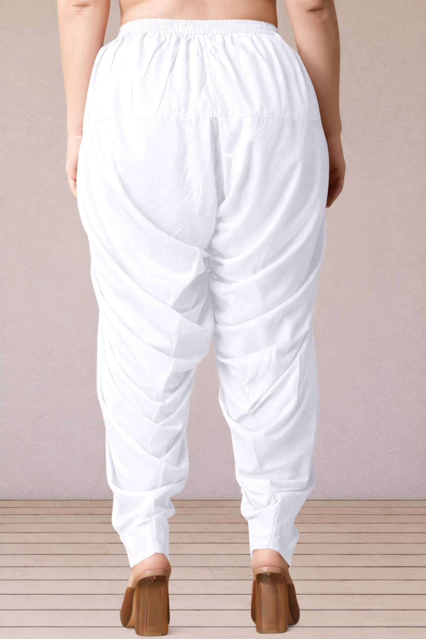White Rayon Patiala Salwar