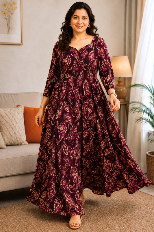 Plum Reverie Summer Dress With Pockets