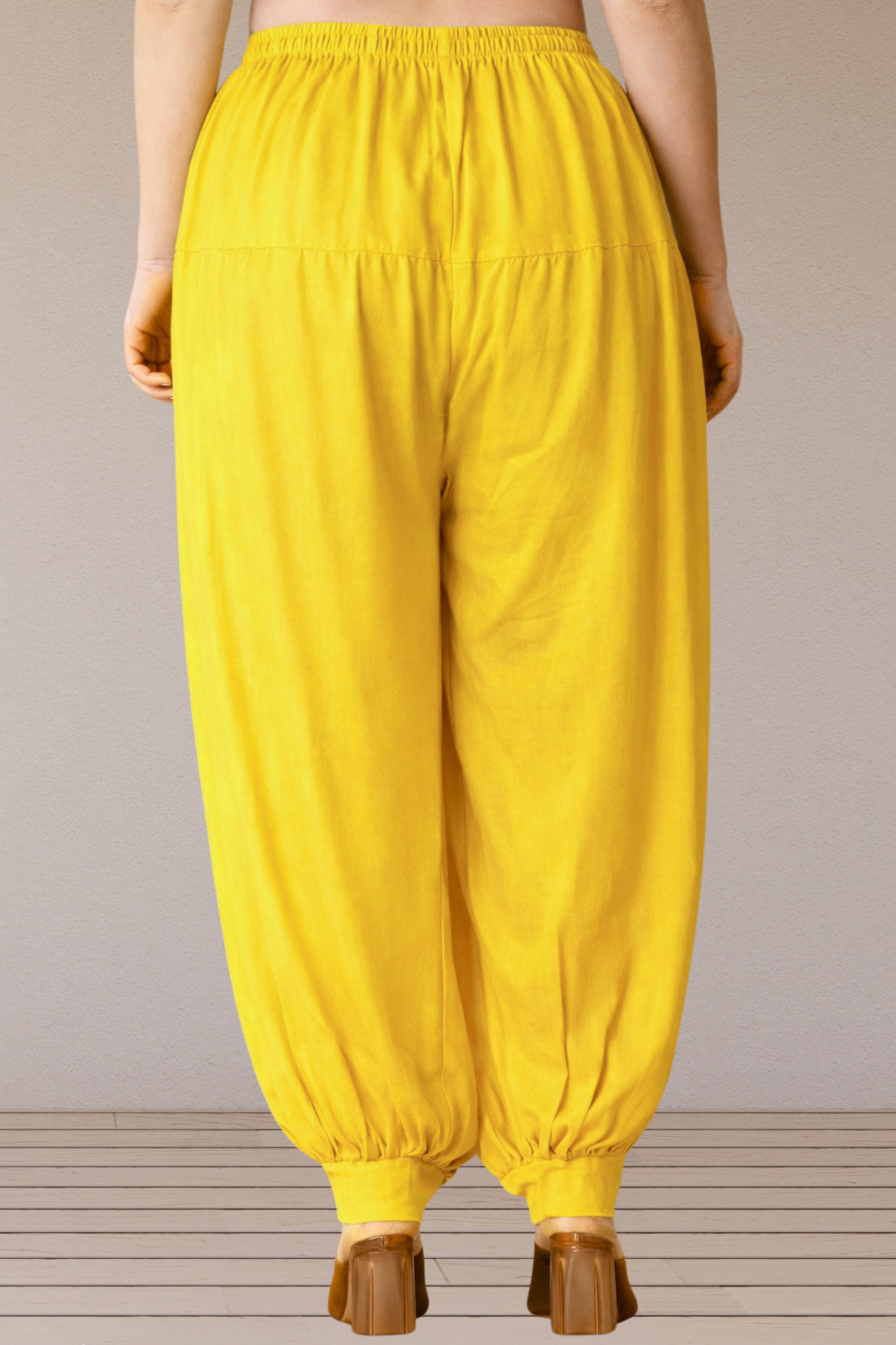 Yellow Rayon Afghani Salwar