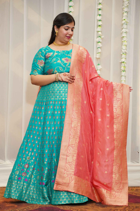 Ananya Jacquard Silk Lehenga