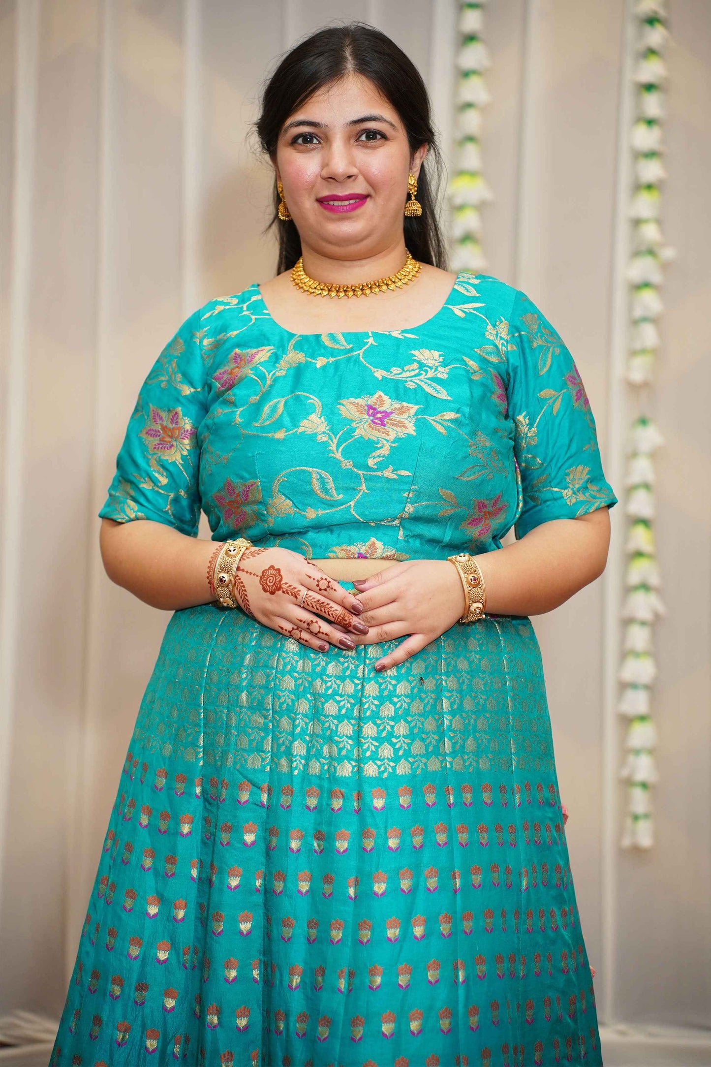 Ananya Jacquard Silk Lehenga