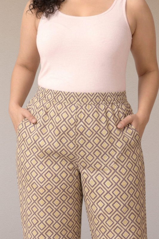 Mocha Twist Cotton Lounge Pants