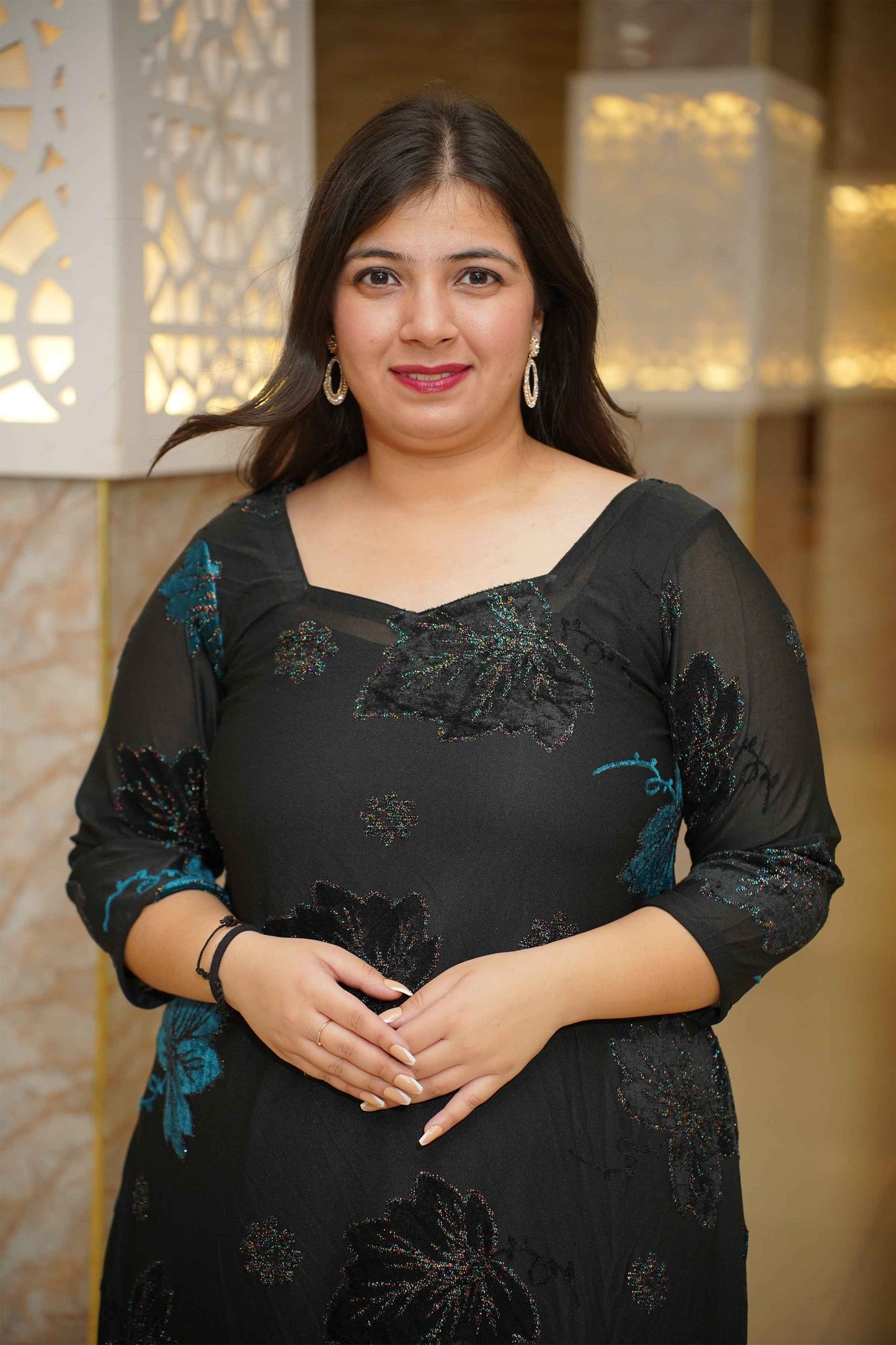 Emerald Ivy Cocktail Calf Dress