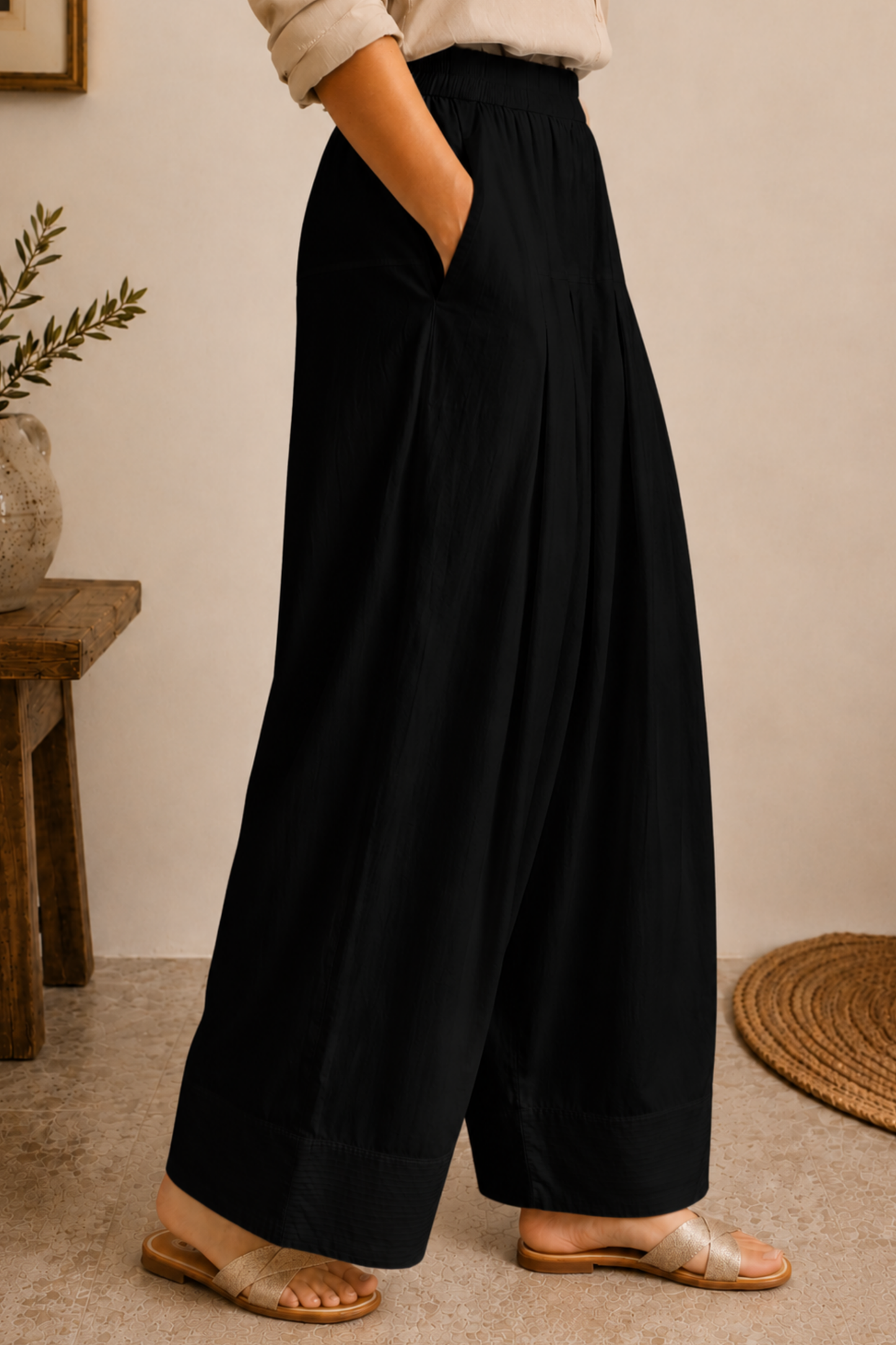 Black Rayon Farshi Salwar