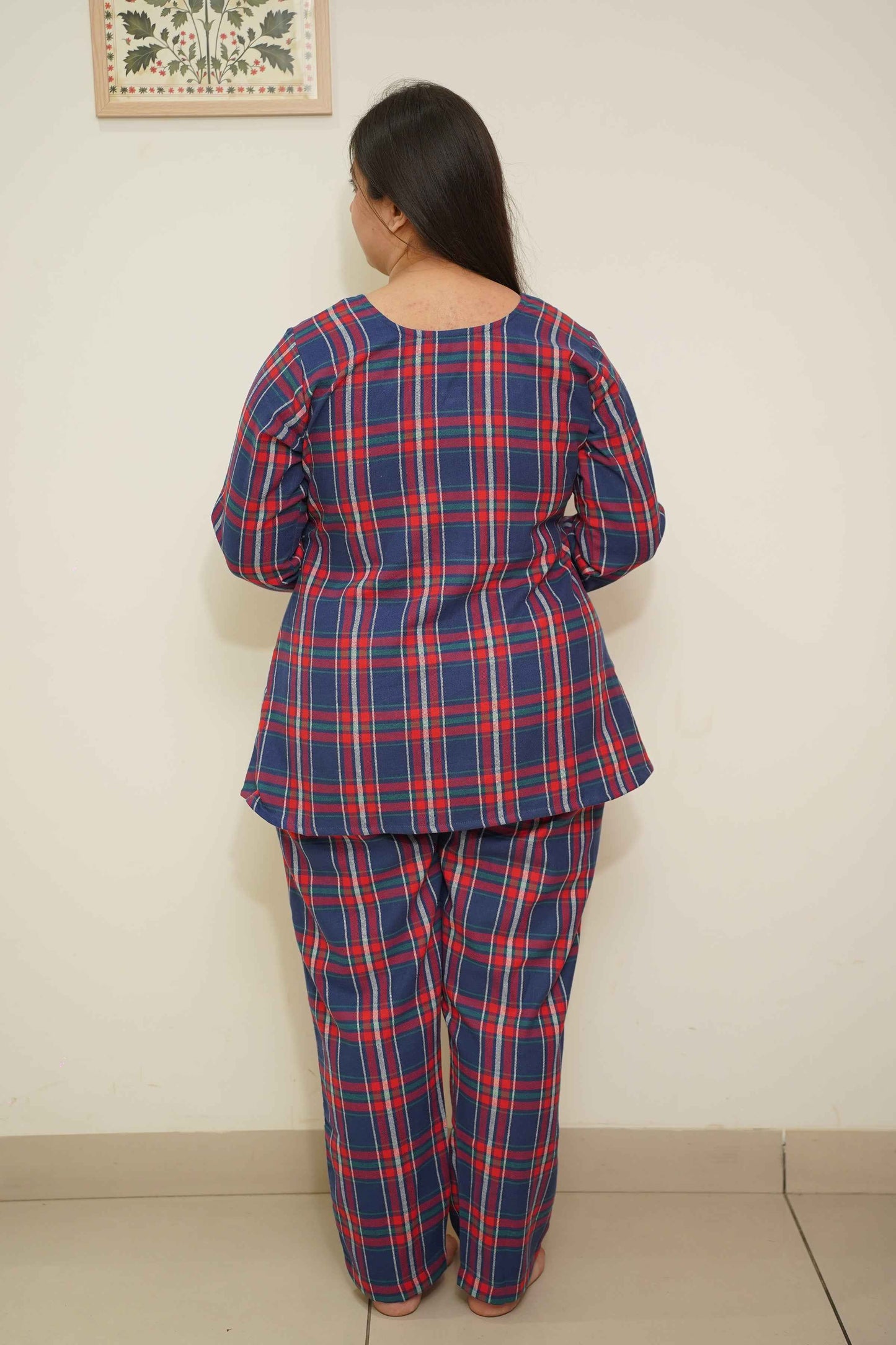 Blue Berry Woollen Night Suit