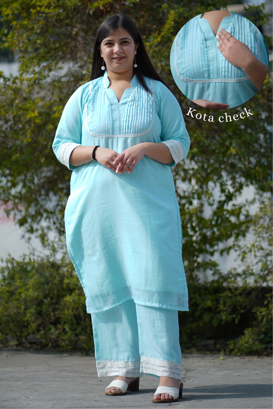 Serene Sky Kota Co-ord Set