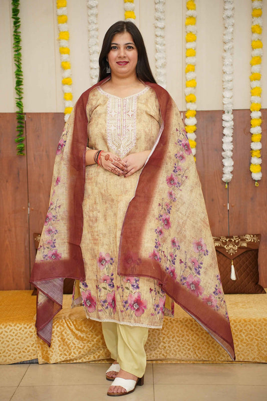 Cocoa Sunset Printed Suit Set