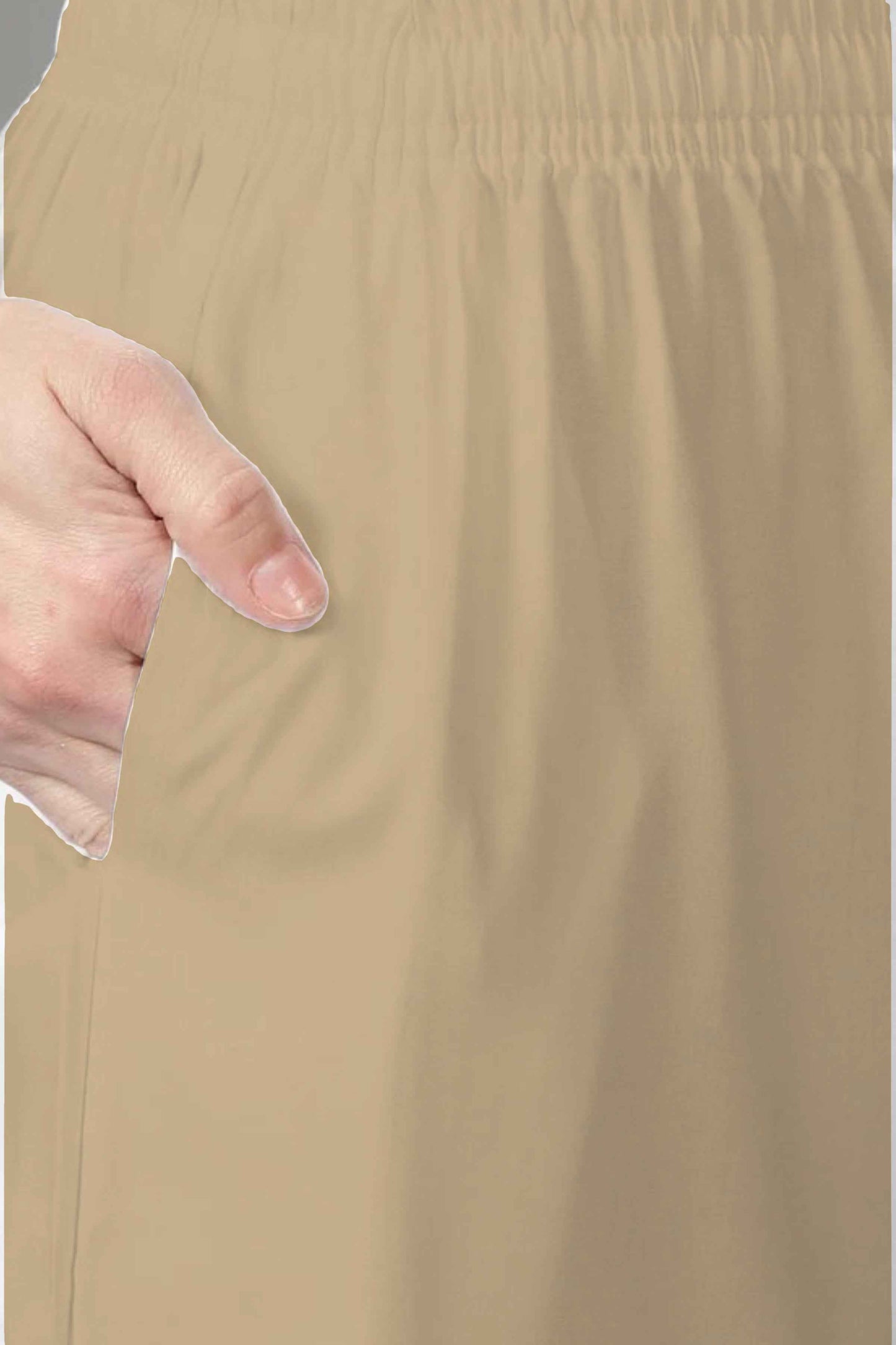 Cream Rayon Kurti Pant