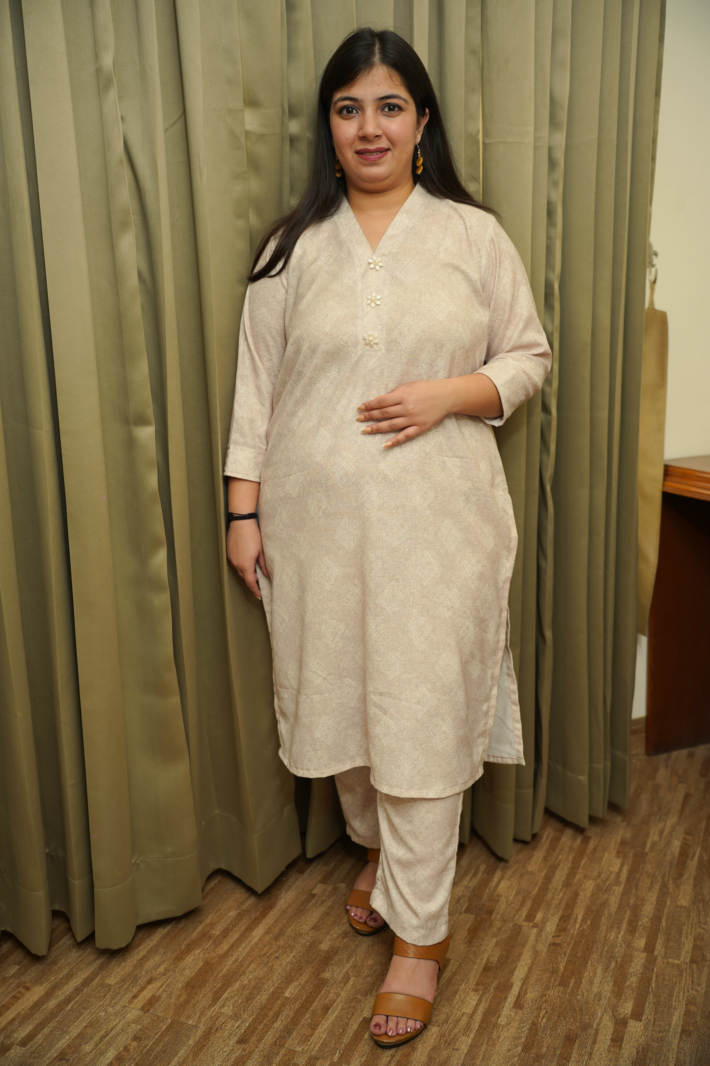 Creamy Rose Co-ord Suit Set