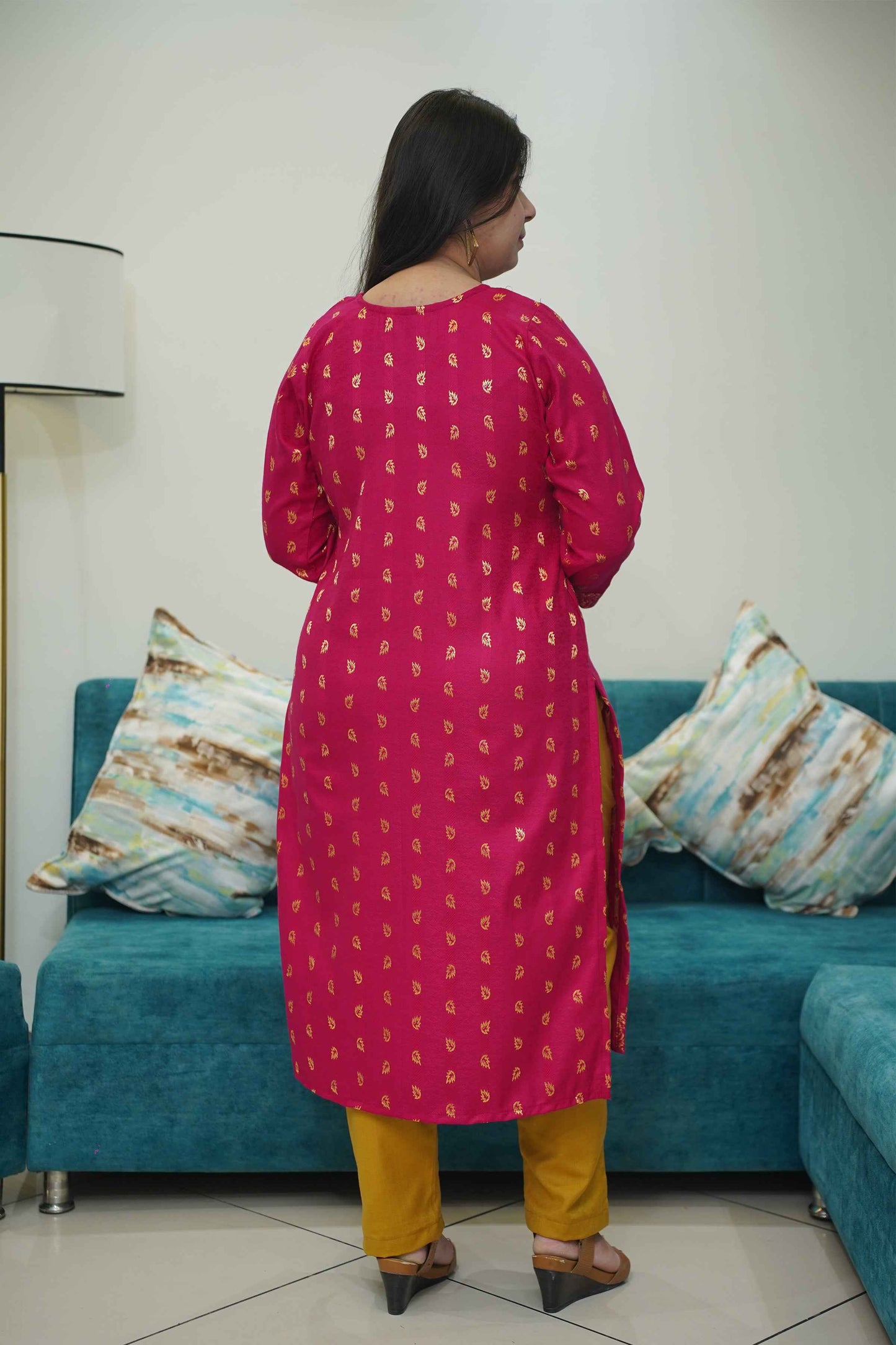 Flaming Orchid Woollen Kurta