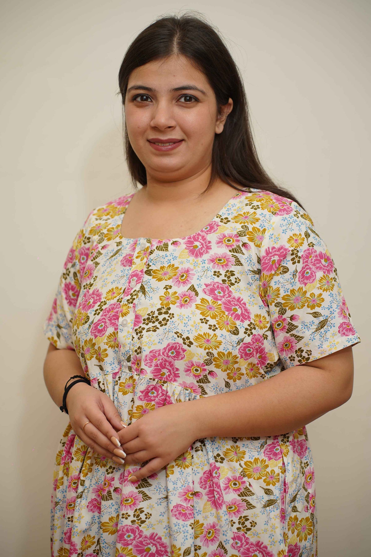 Floral Dreams Cotton Night Gown