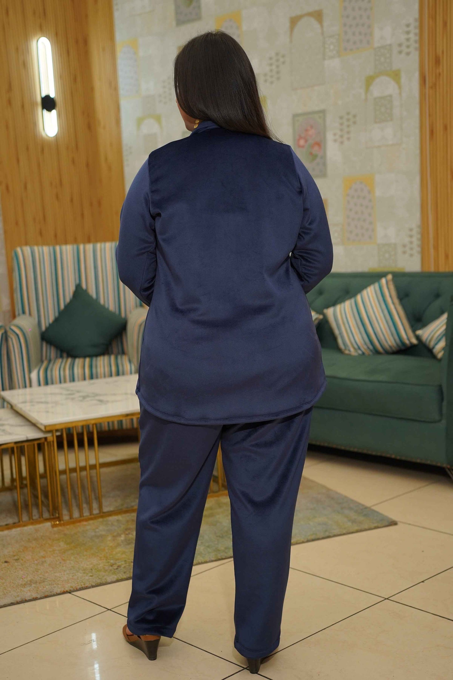 Indigo Hearth Velvet Co-ord Set