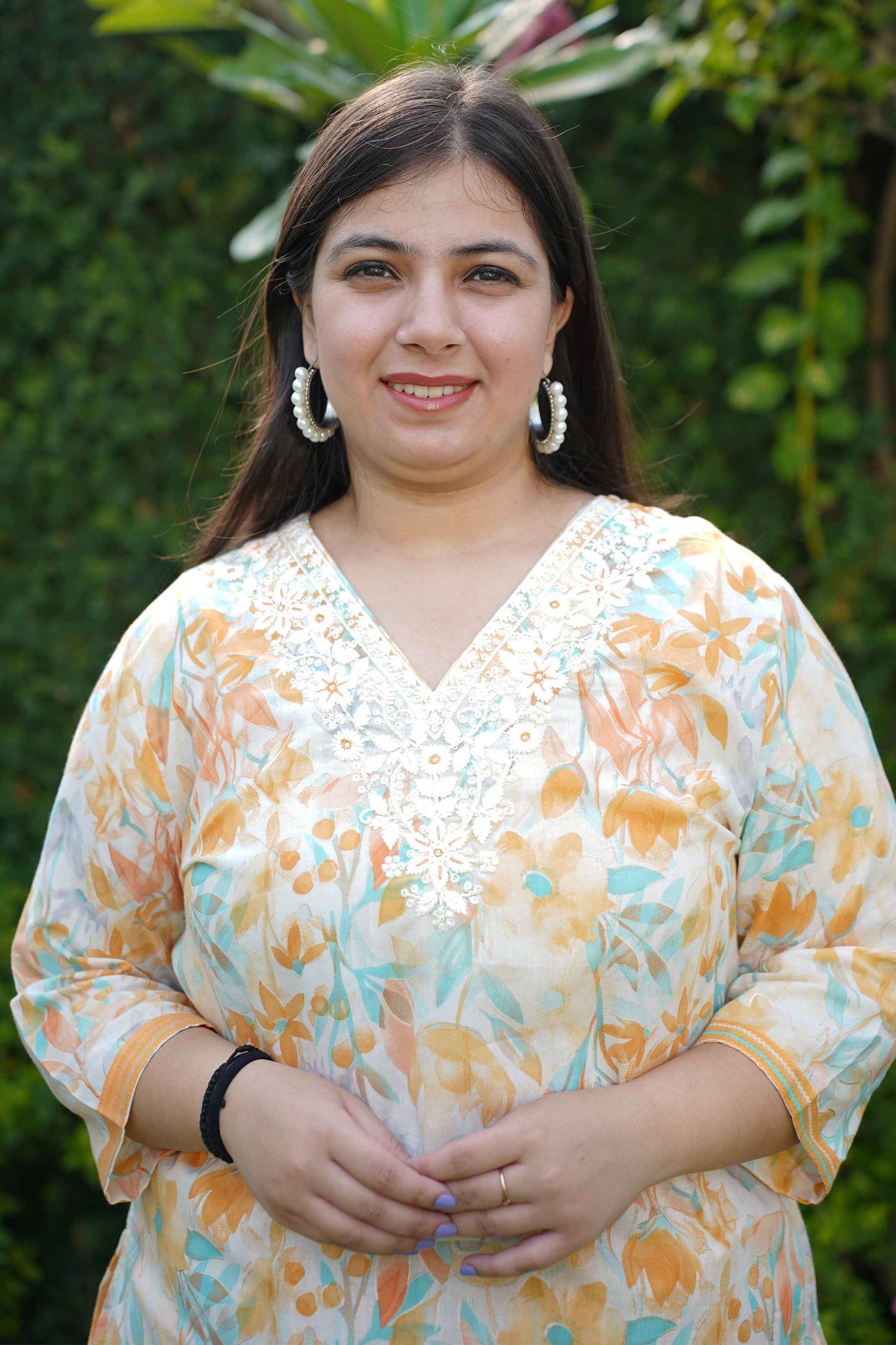 Lemony Petals Modal Suit Set