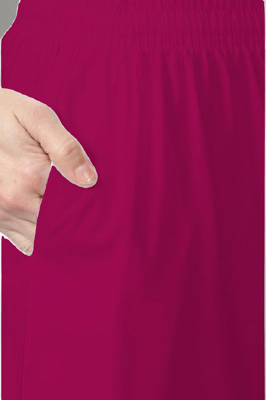 Magenta Rayon Kurti Pant
