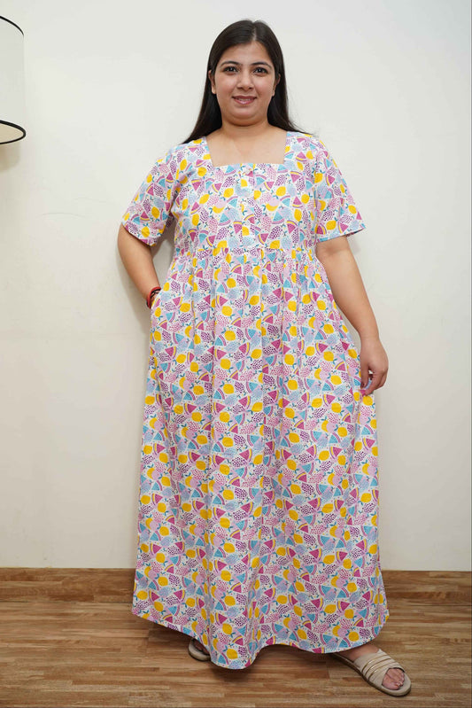 Melon Magic Cotton Night Gown