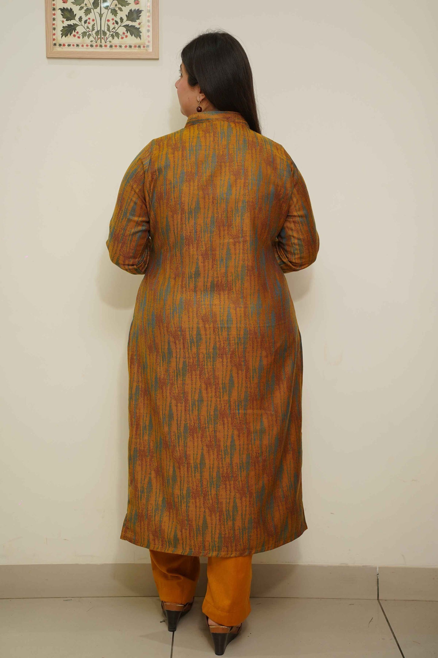 Mustard Spectrum Woollen Kurta