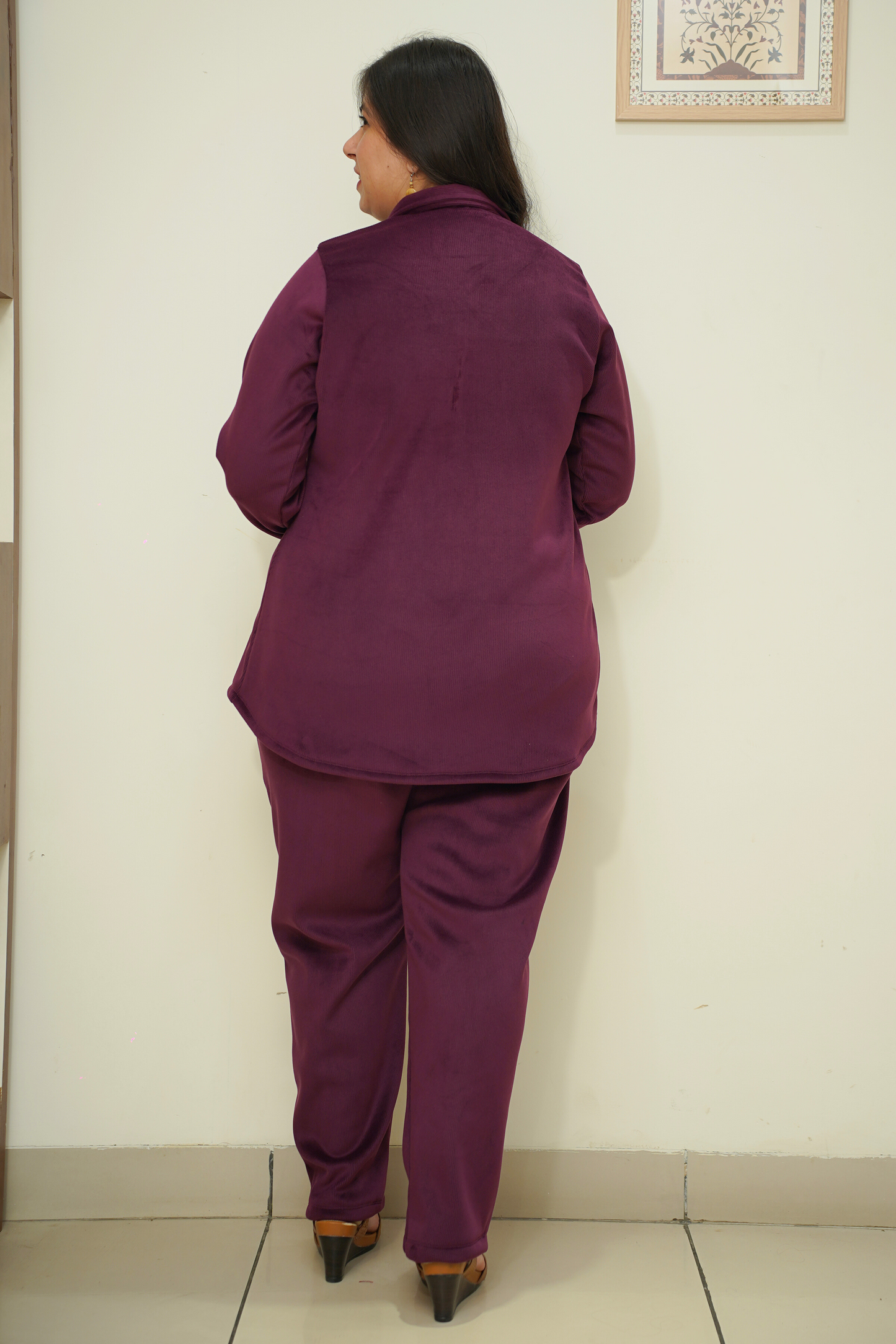 Mystic Plum Velvet Co-ord Set