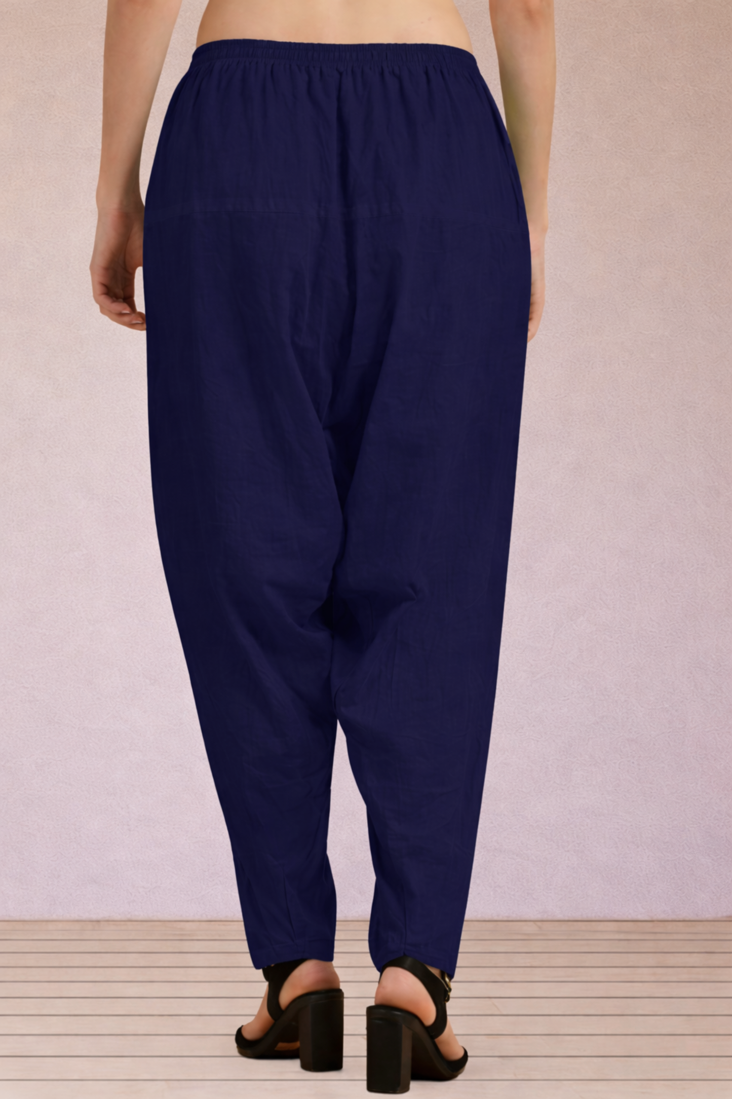 Navy Blue Easy Fit Cotton Salwar