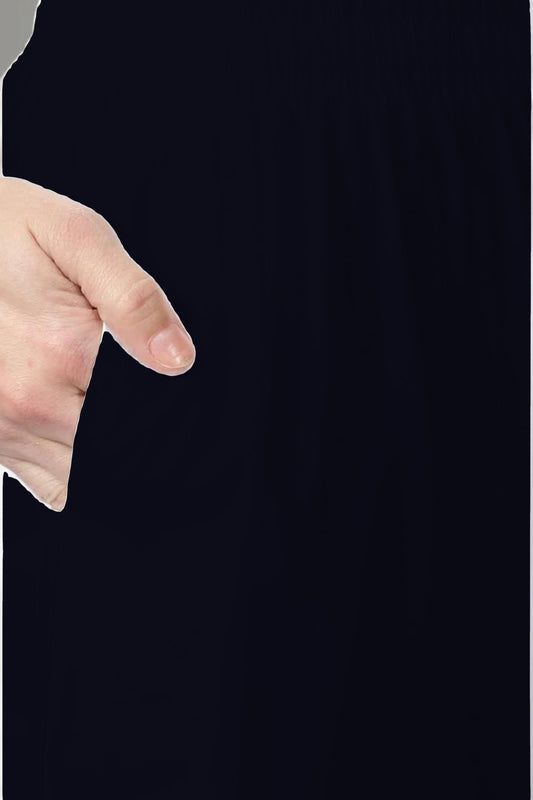 Navy Blue Rayon Kurti Pant