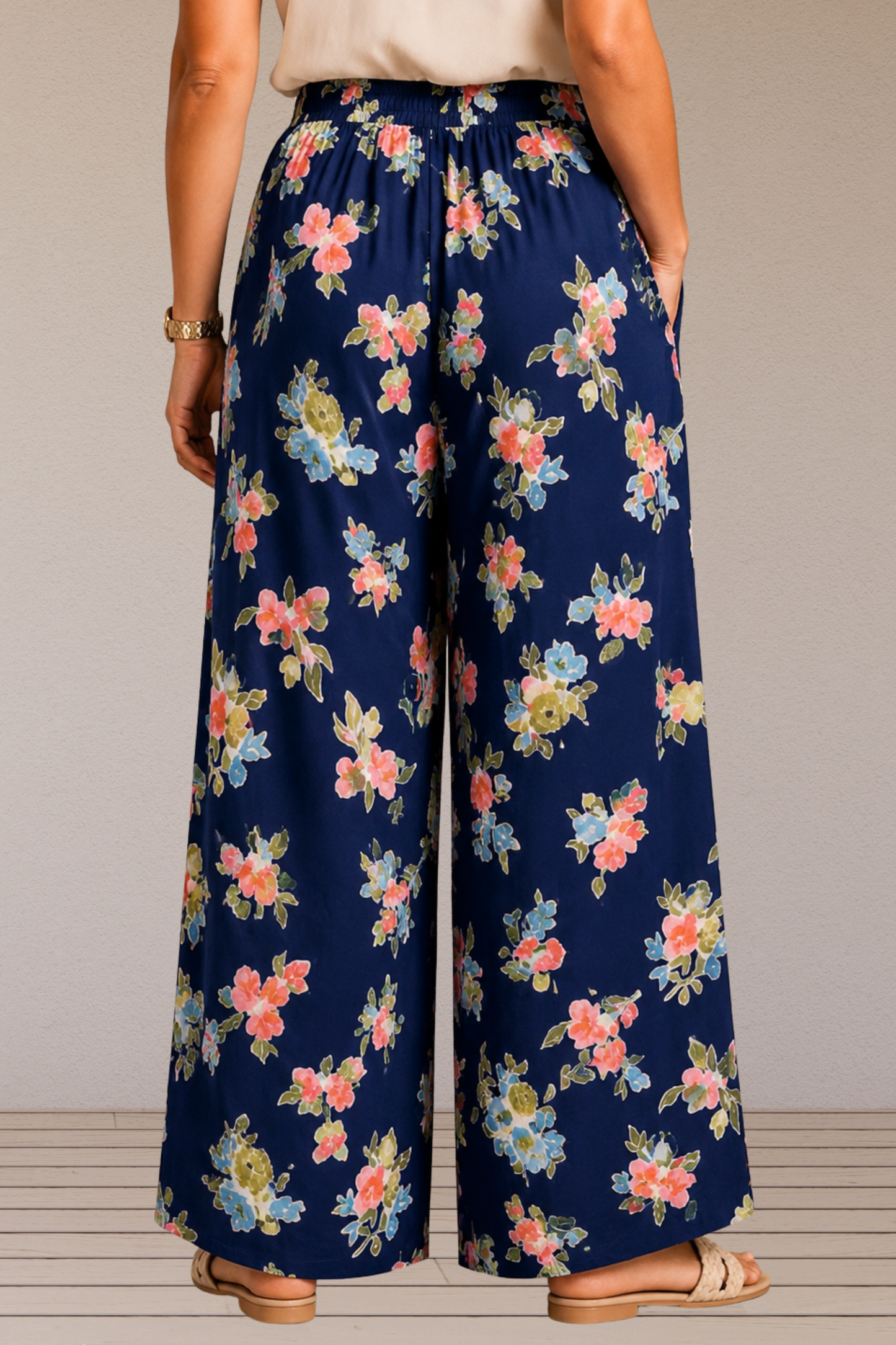 Blue Bouquet Rayon Lounge Pants