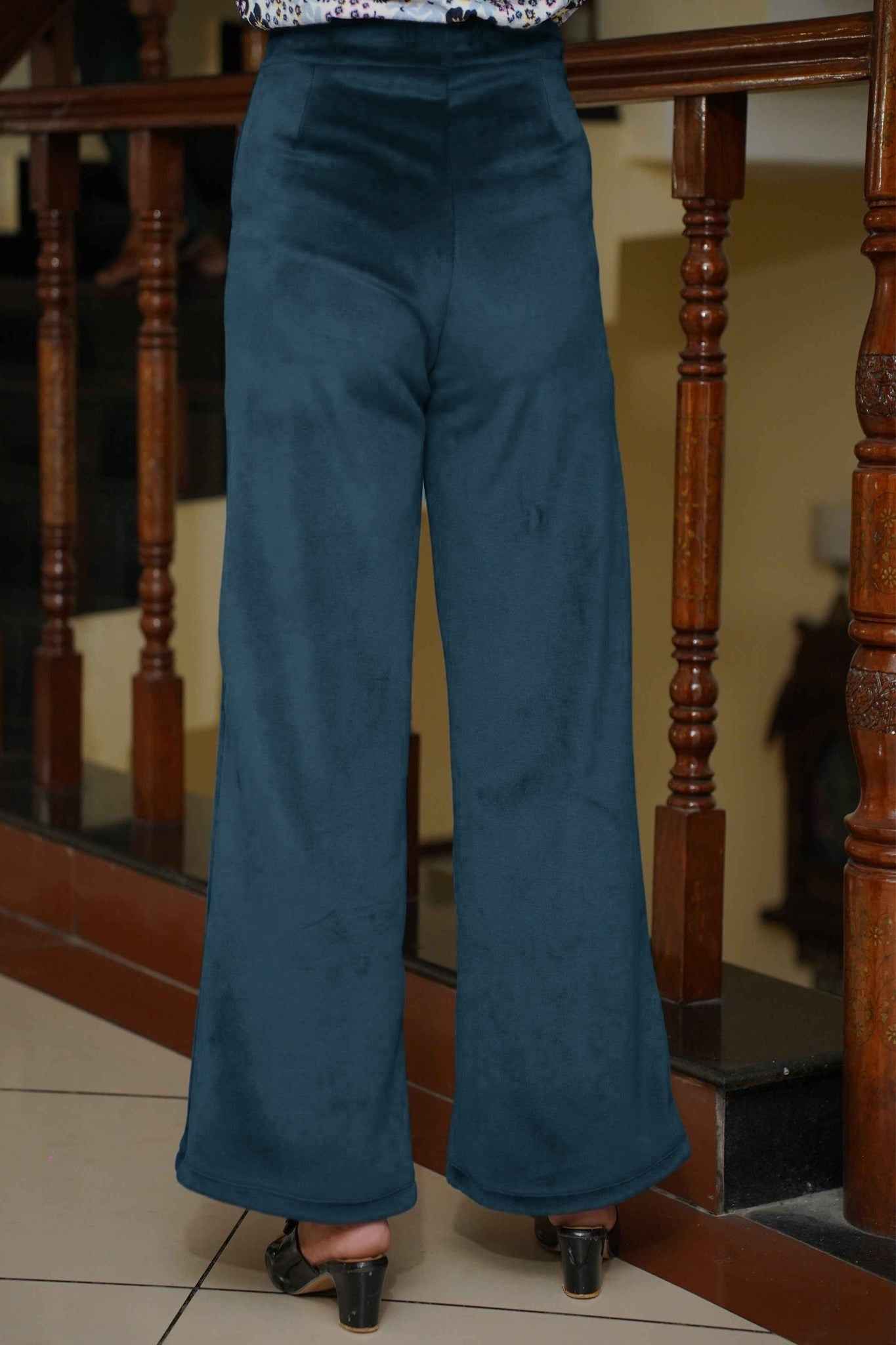 Peacock Velvet Fleece Pants
