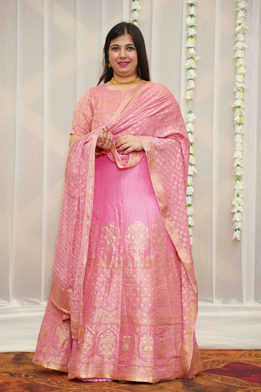 Nishka Jacquard Silk Lehenga