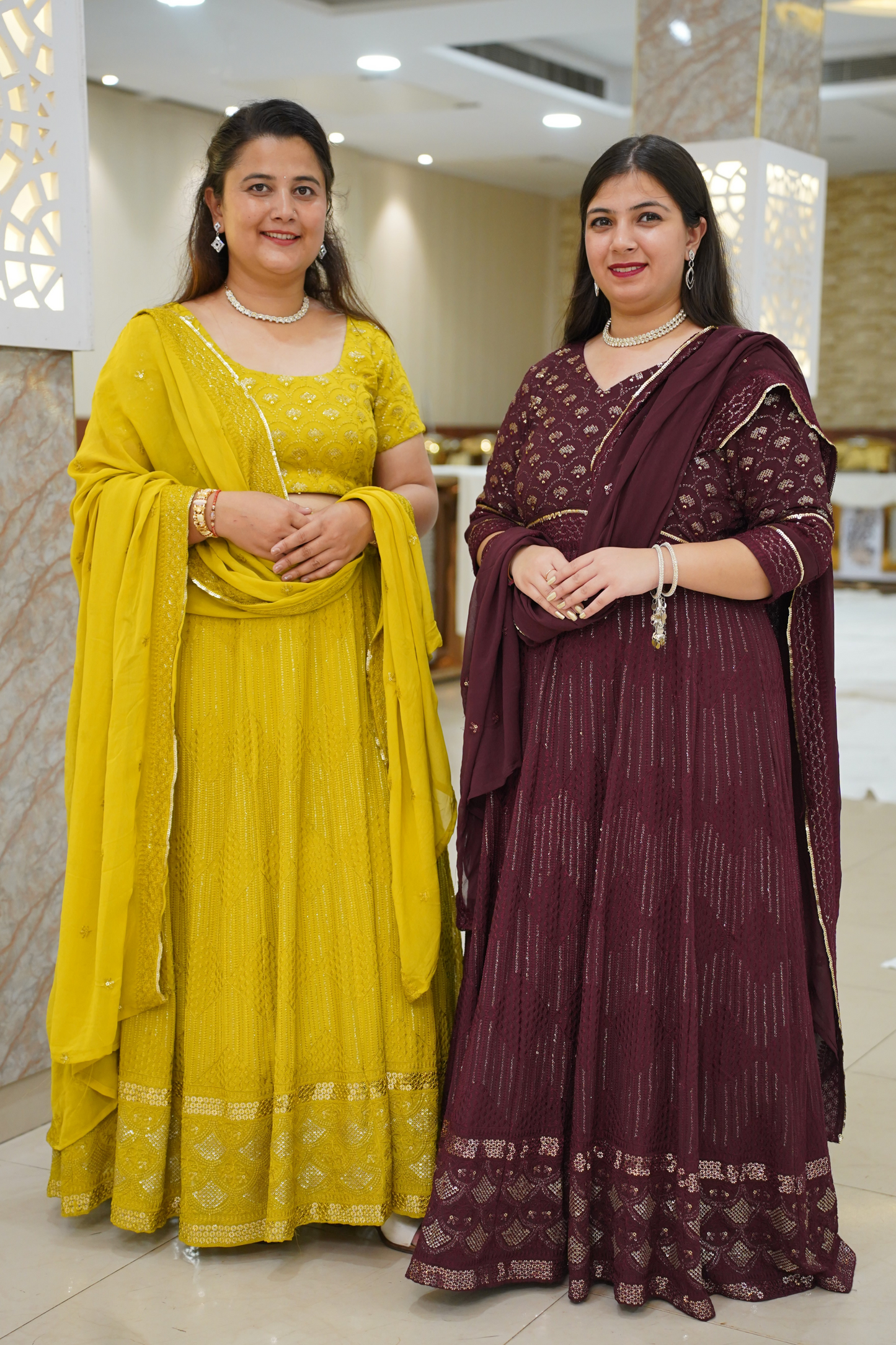 Olive Sequin Georgette Lehenga Set