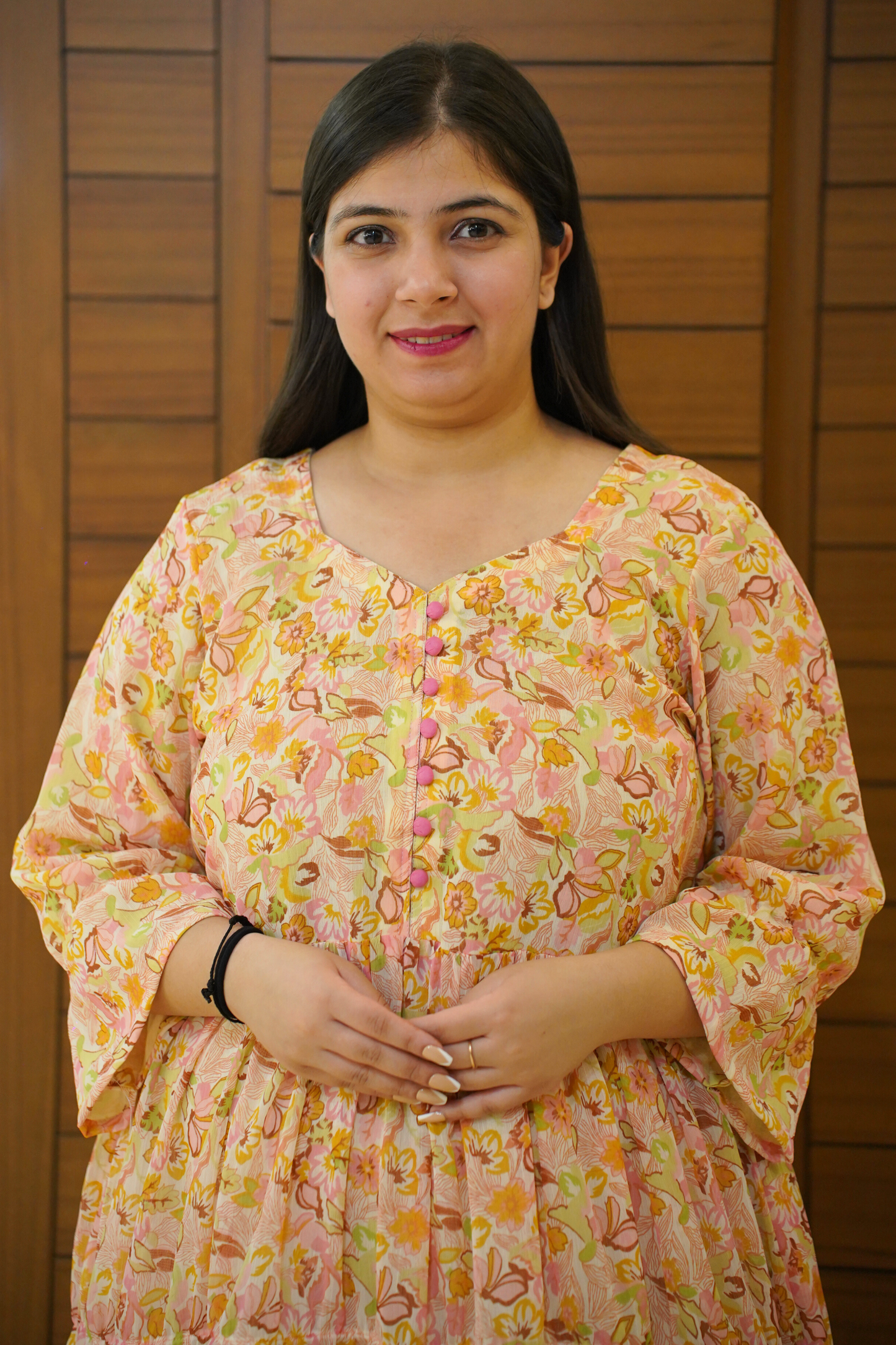 Sunlit Breeze Tiered Calf Dress