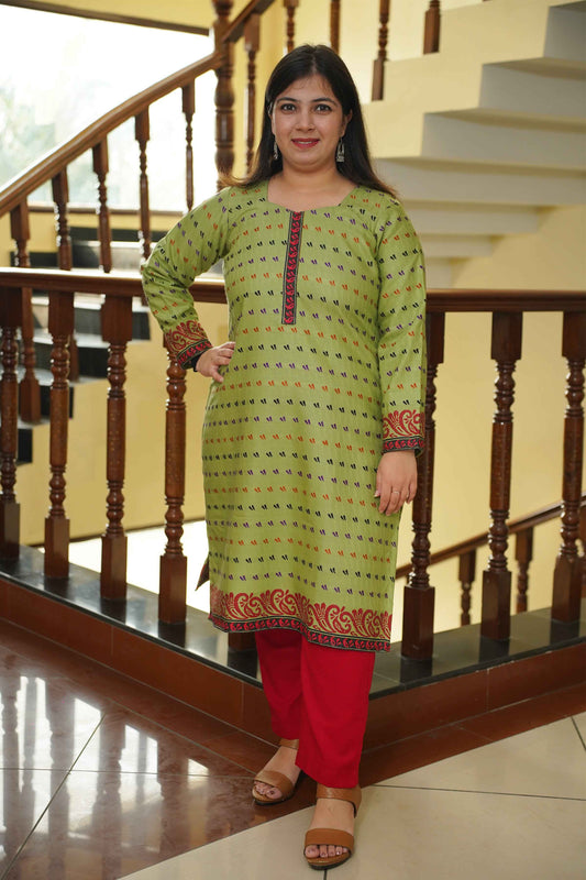 Pista Ember Woollen Kurta