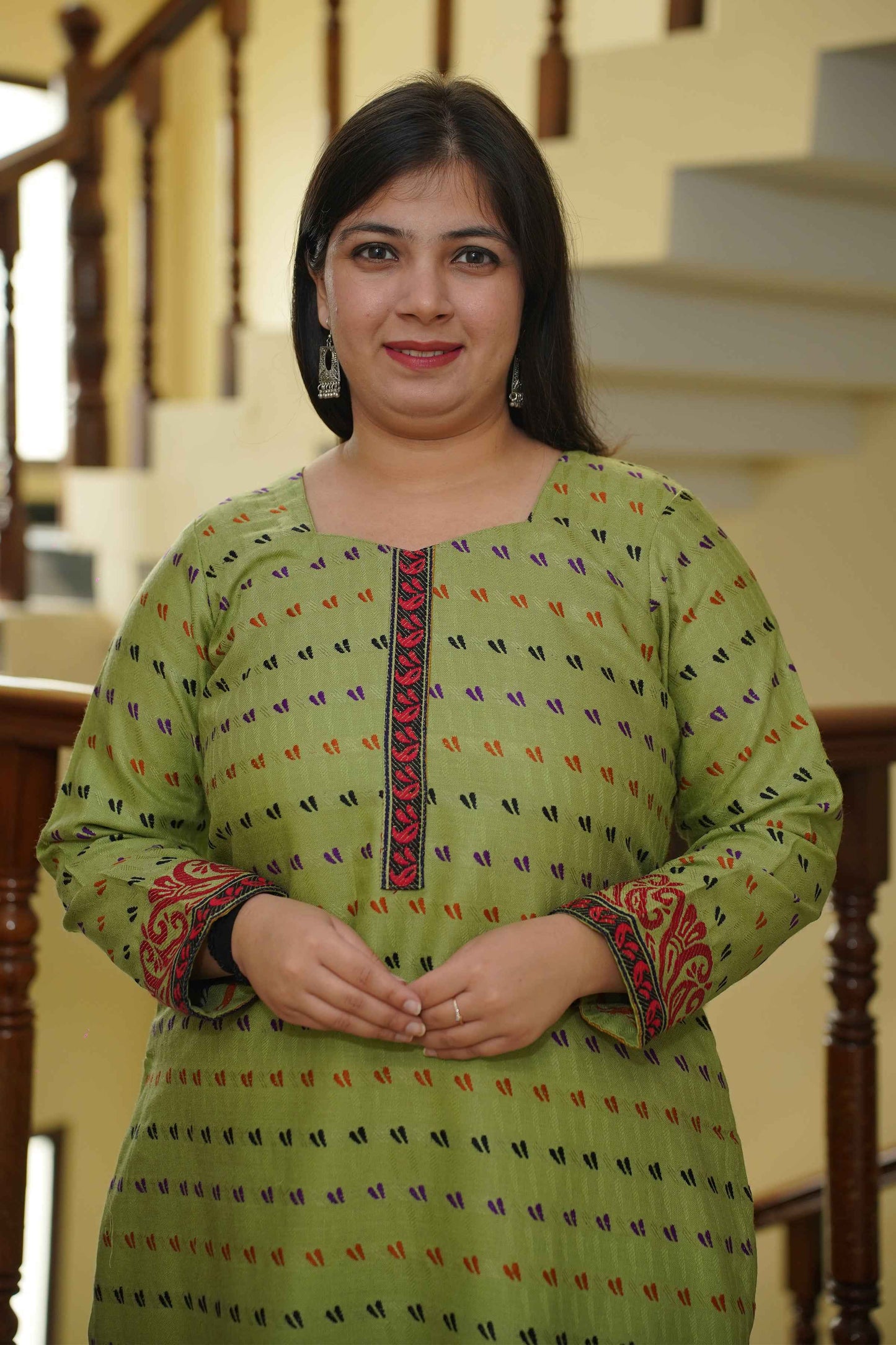 Pista Ember Woollen Kurta