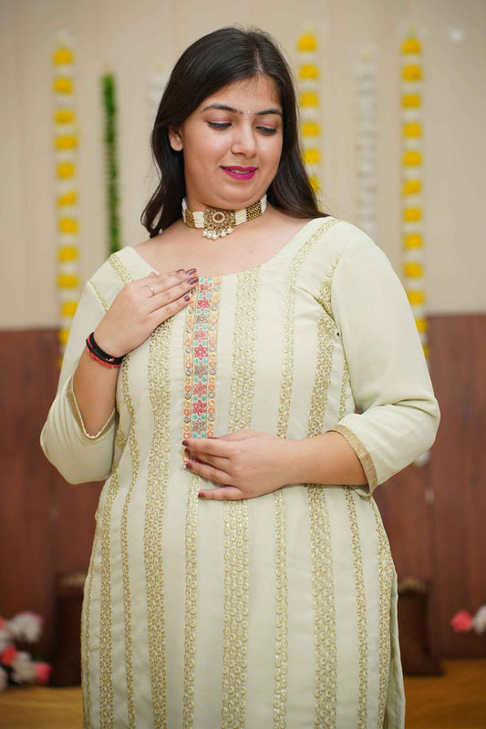 Pastel Pista Georgette Suit Set