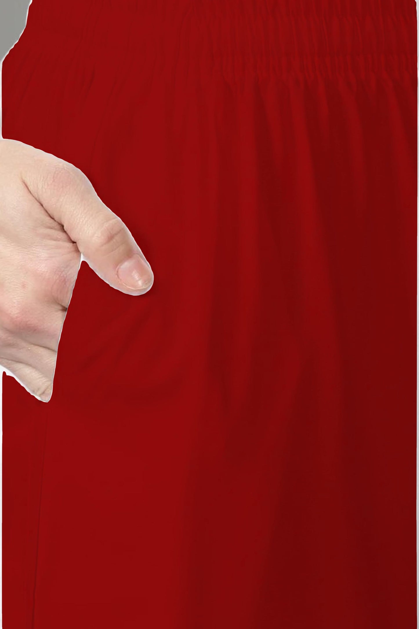 Red Rayon Kurti Pant