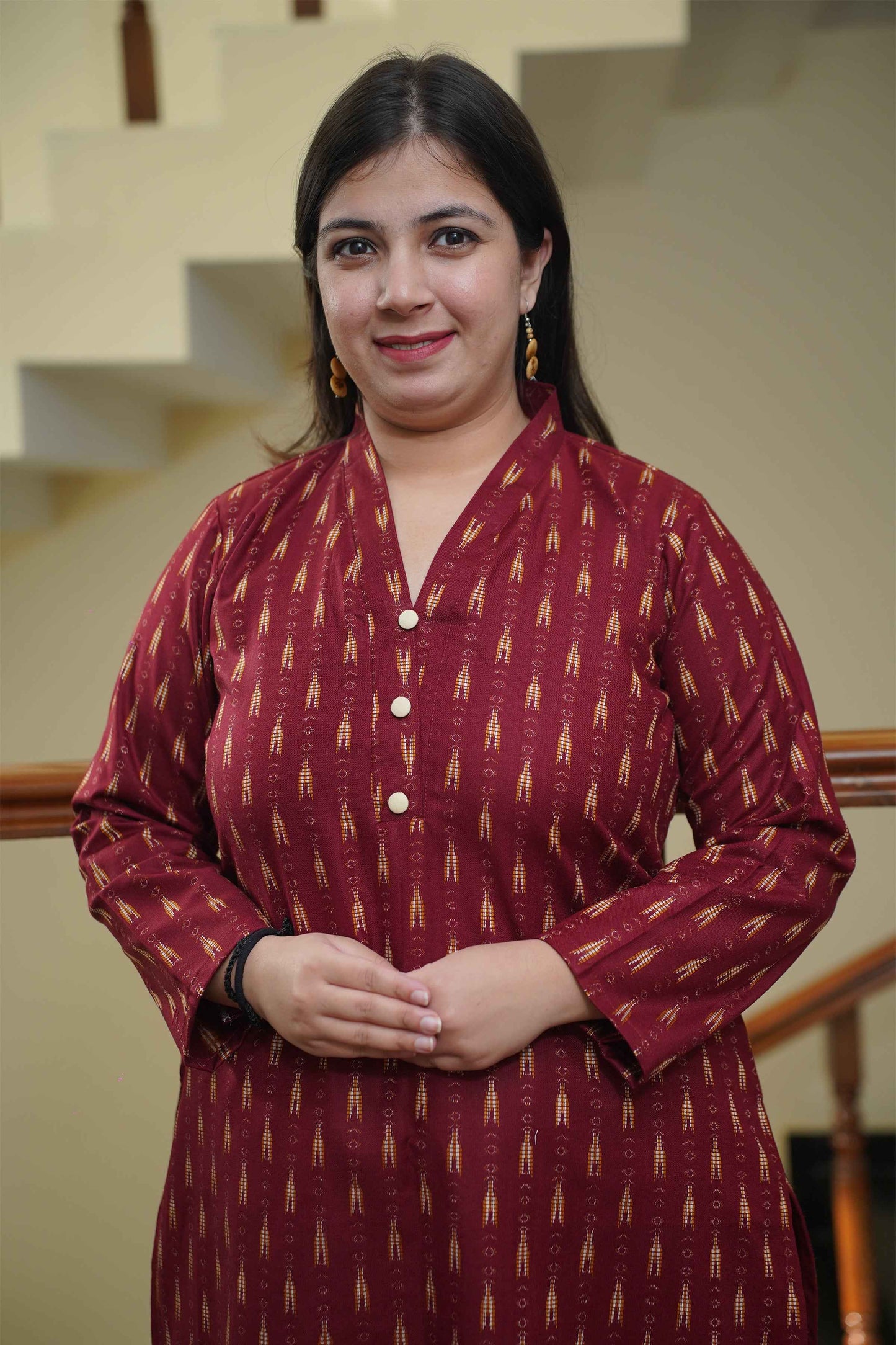 Saffron Maple Woollen Kurta Set