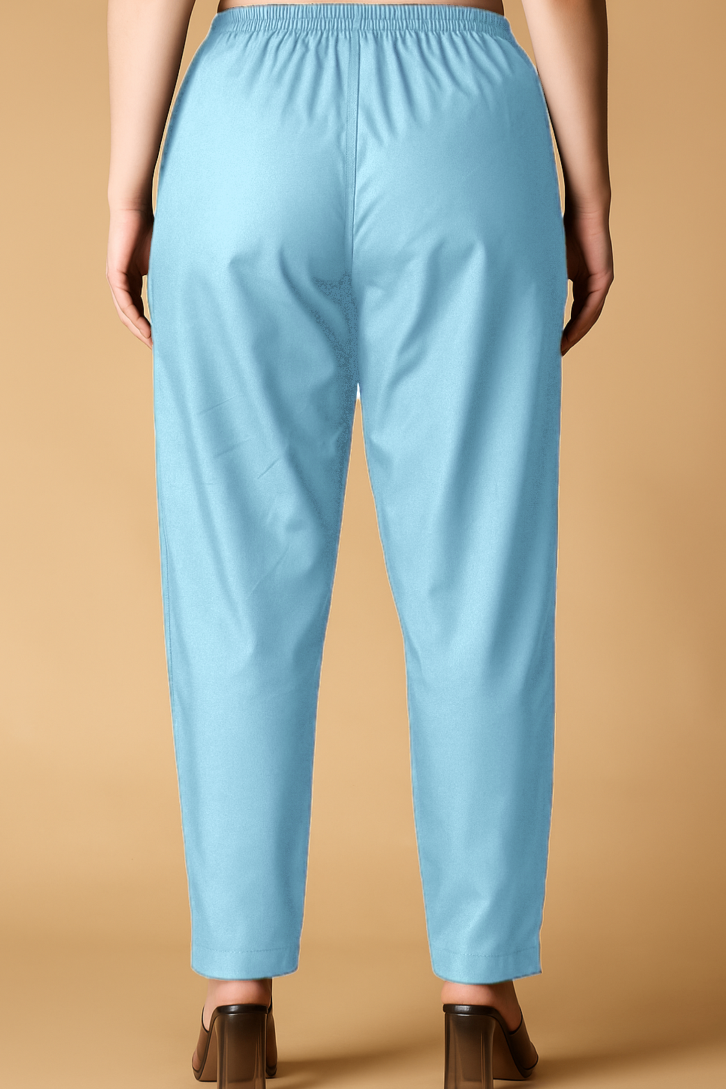 Sky Blue Cotton Kurti Pant