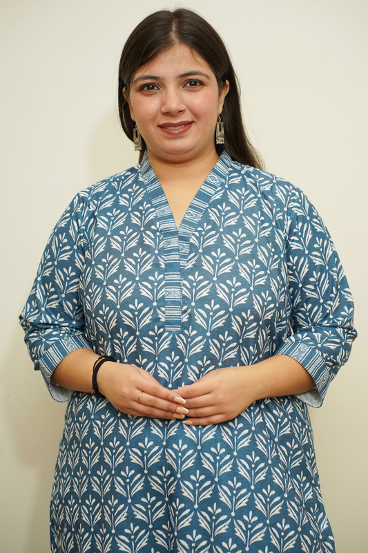 Subtle Indigo Co-ord Suit Set