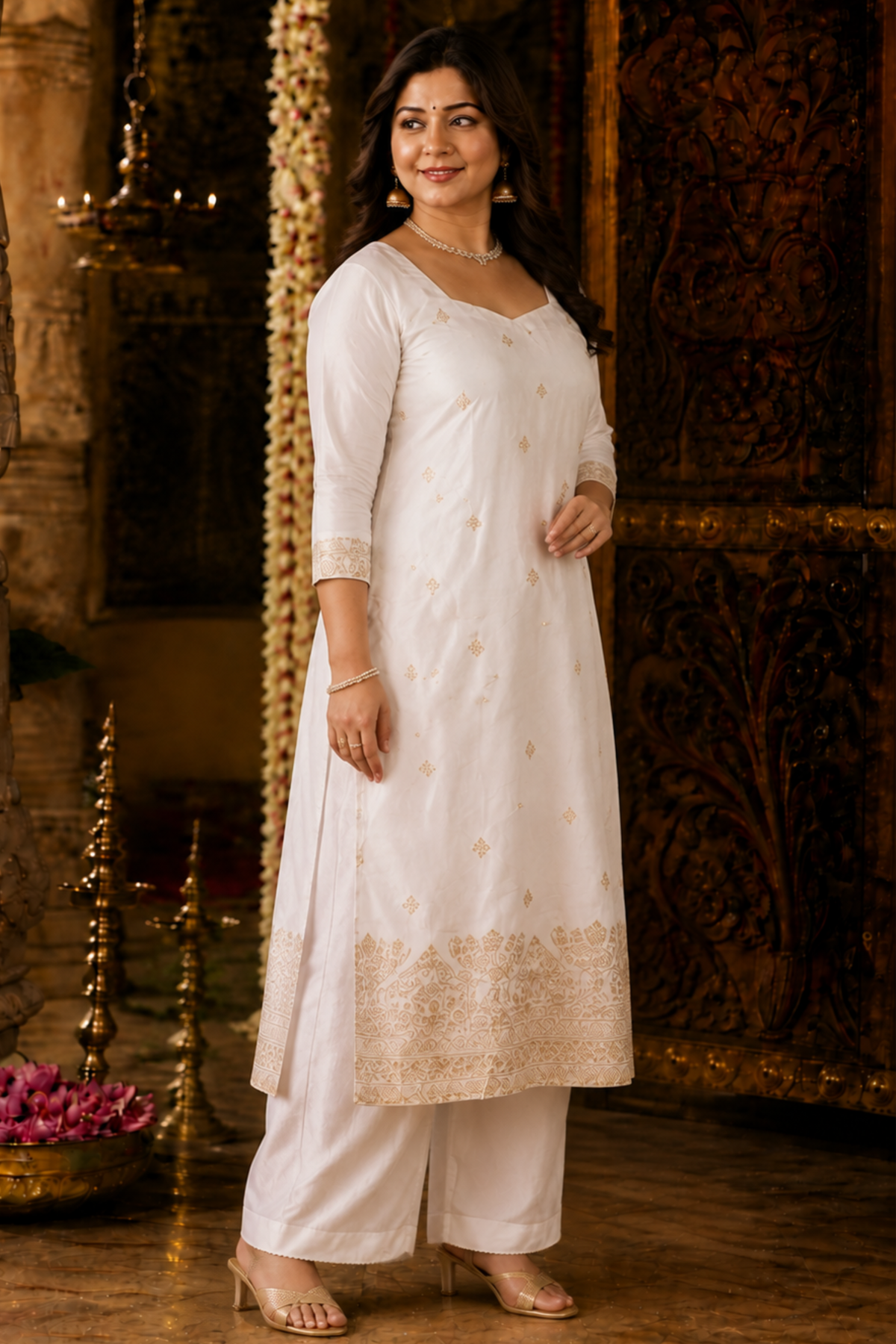 Vibhaa Jacquard Silk Suit Set