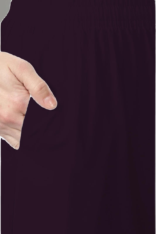 Wine Rayon Kurti Pant