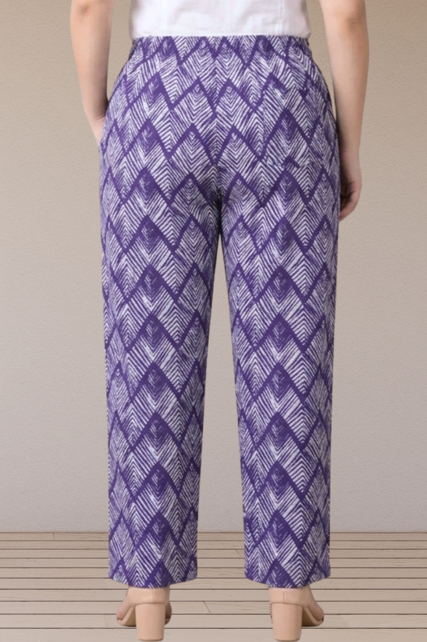 Ziya Chevron Cotton Pant