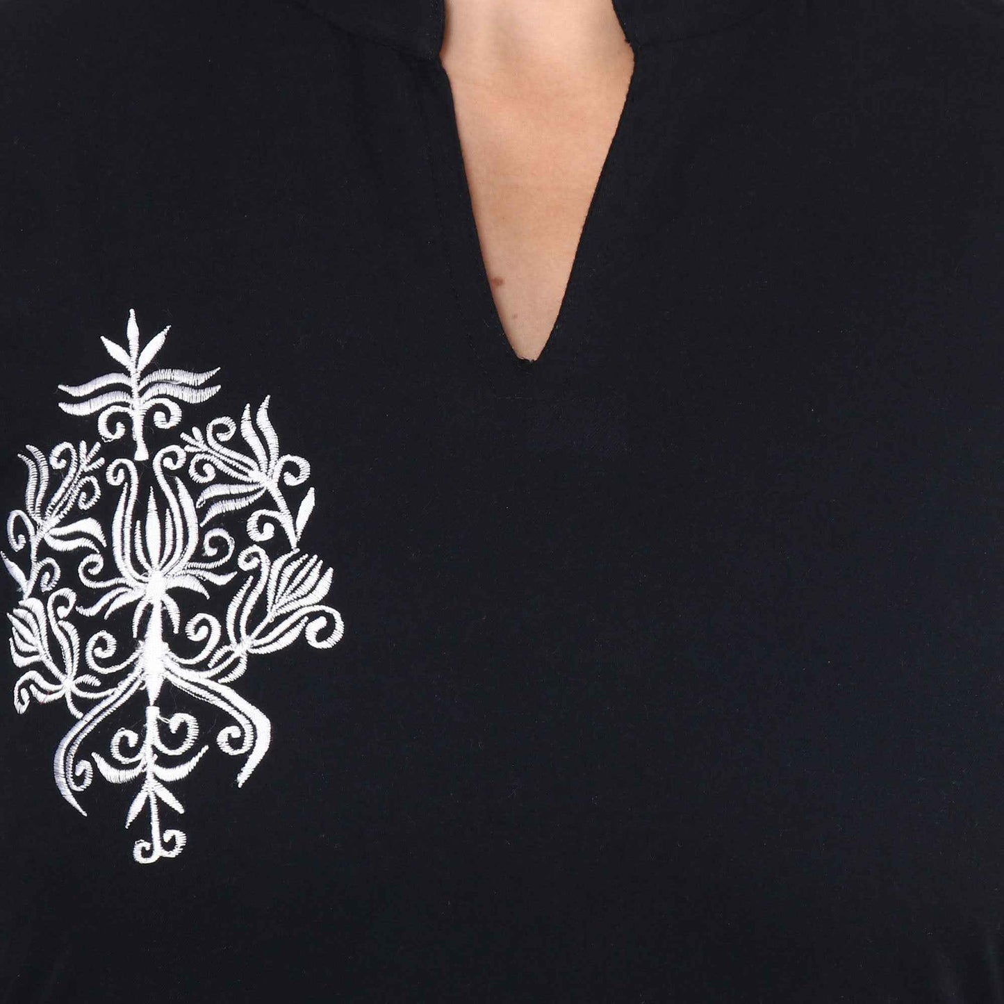 Buy Plus Size Black Pashmina Woollen Kurta Set At Apella | Sizes XS to 10 XL | India | Free Delivery | Customized