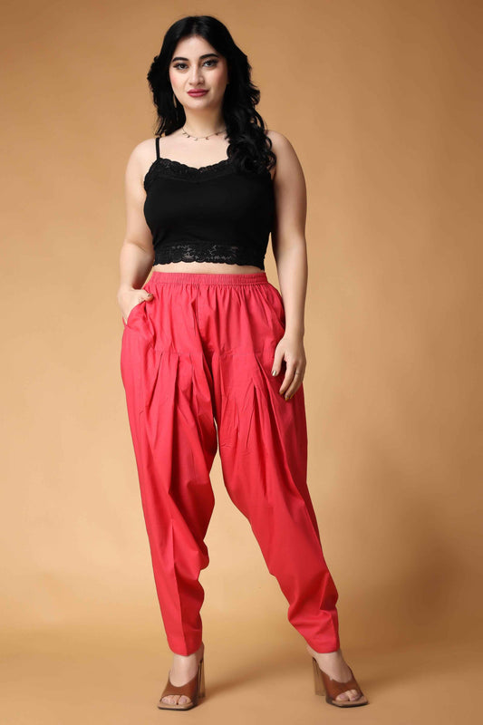 Buy Plus Size Cotton Easy Fit Salwar Pants At Apella | Sizes XS to 10 XL | India | Free Delivery | Customized