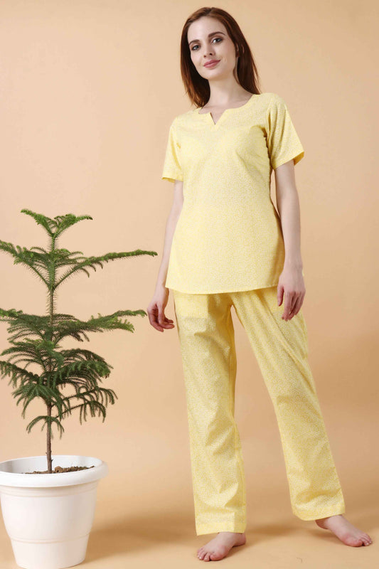 Buy Plus Size Lime Hearty Night Suit At Apella | Sizes XS to 10 XL | India | Free Delivery | Customized