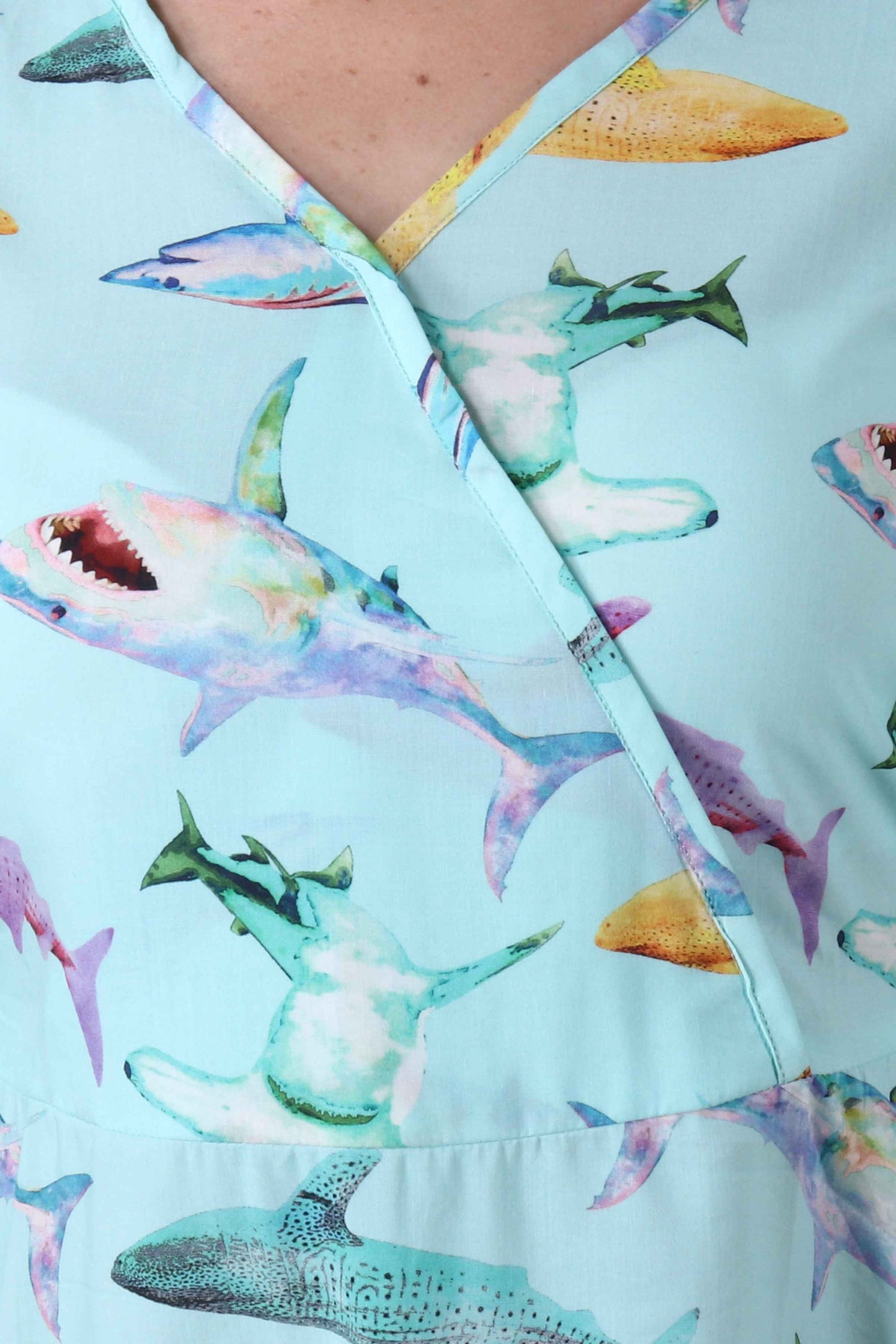 Buy Plus Size Into The Sea Dress At Apella | Sizes XS to 10 XL | India | Free Delivery | Customized