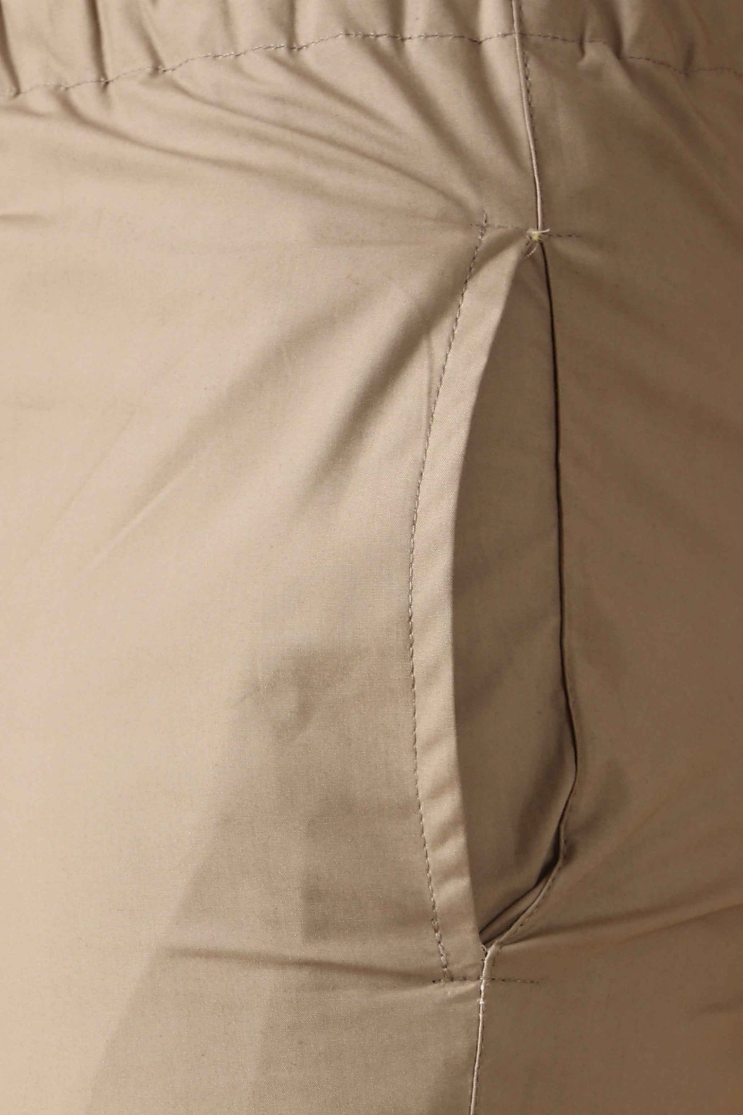 Buy Plus Size Beige Cotton Pant Pajama At Apella | Sizes XS to 10 XL | India | Free Delivery | Customized