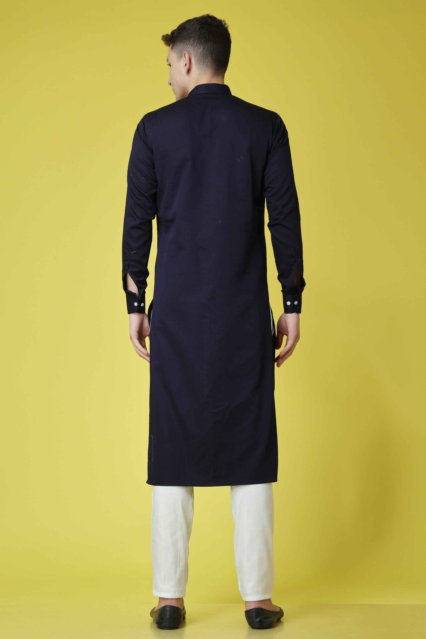 Buy Plus Size Midnight Tale Cotton Kurta At Apella | Sizes XS to 10 XL | India | Free Delivery | Customized