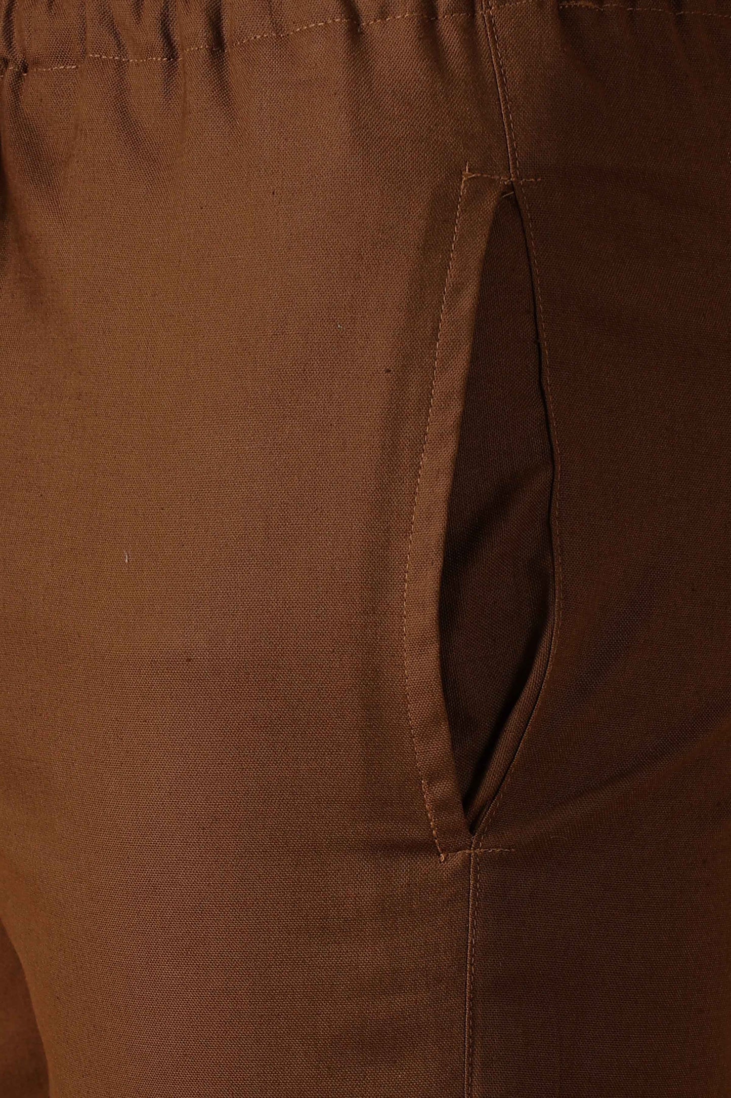 Buy Plus Size Brown Cotton Pant Pajama At Apella | Sizes XS to 10 XL | India | Free Delivery | Customized